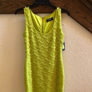 Guess Lime “Maria” Fringe Dress